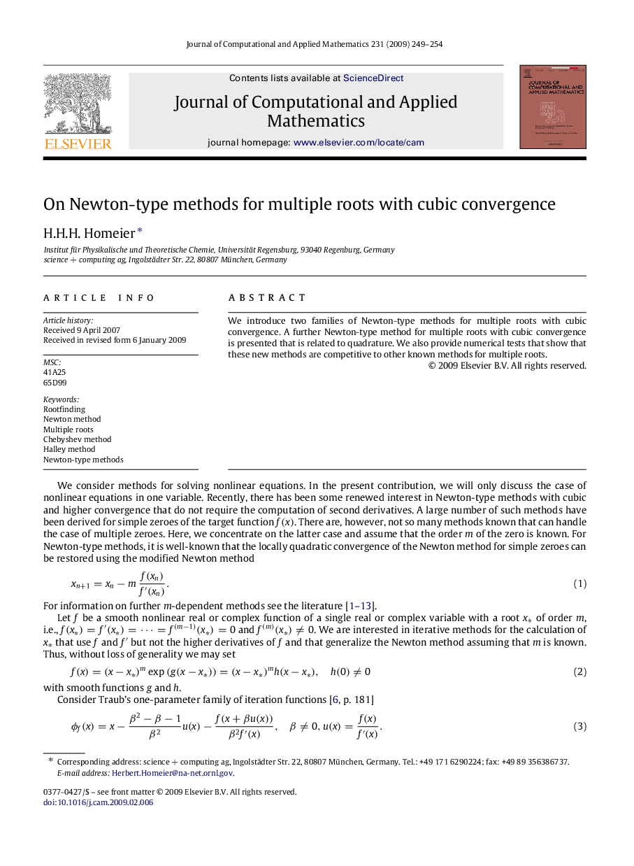 On Newton-type methods for multiple roots with cubic convergence