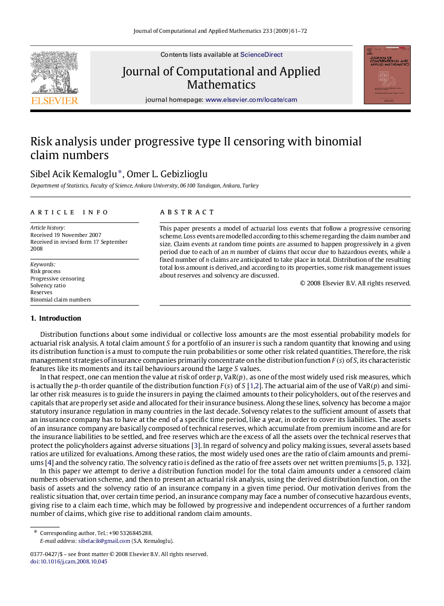 Risk analysis under progressive type II censoring with binomial claim numbers