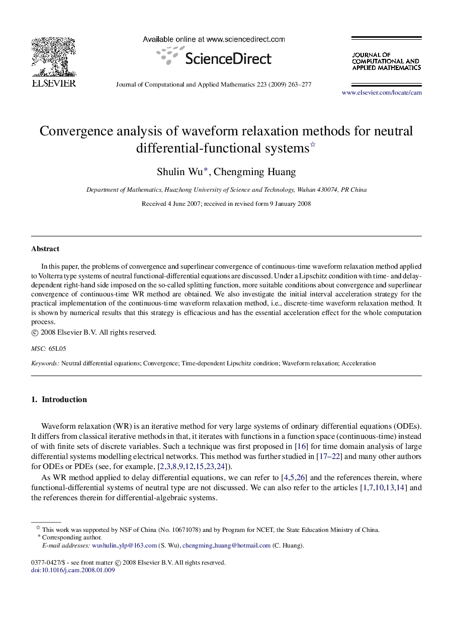 Convergence analysis of waveform relaxation methods for neutral differential-functional systems 