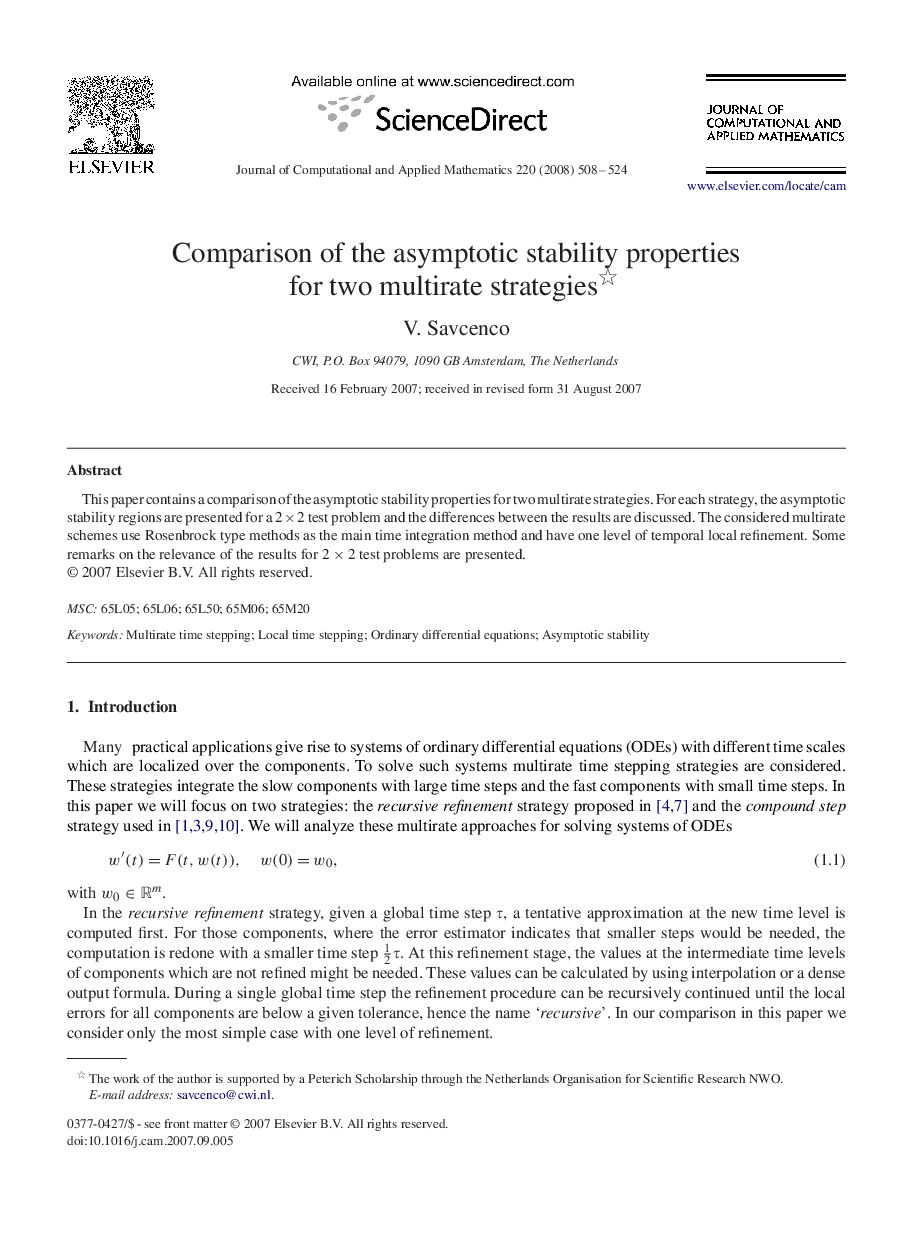 Comparison of the asymptotic stability properties for two multirate strategies 