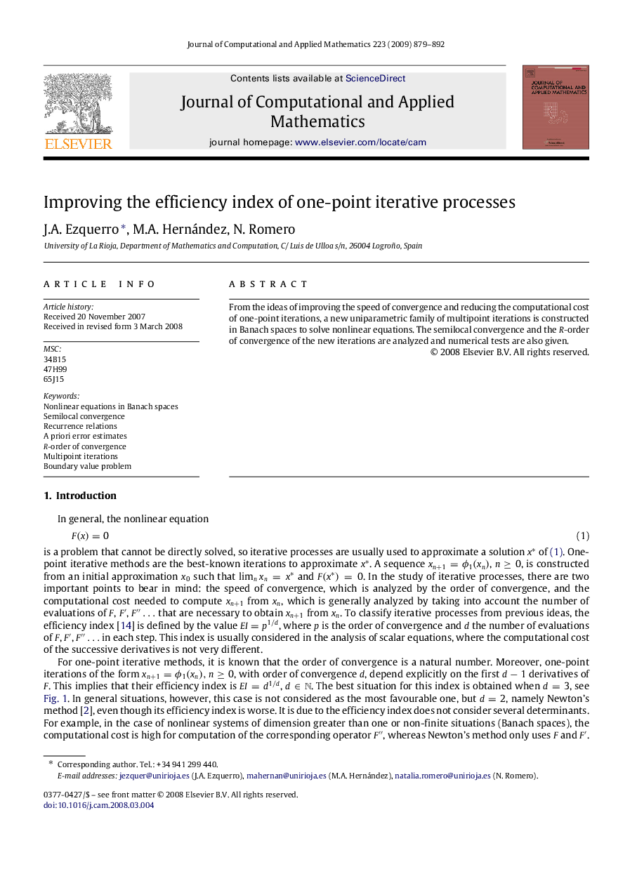 Improving the efficiency index of one-point iterative processes