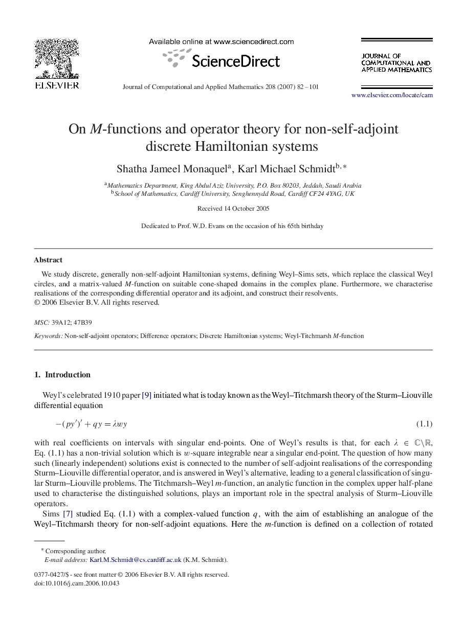 On M-functions and operator theory for non-self-adjoint discrete Hamiltonian systems