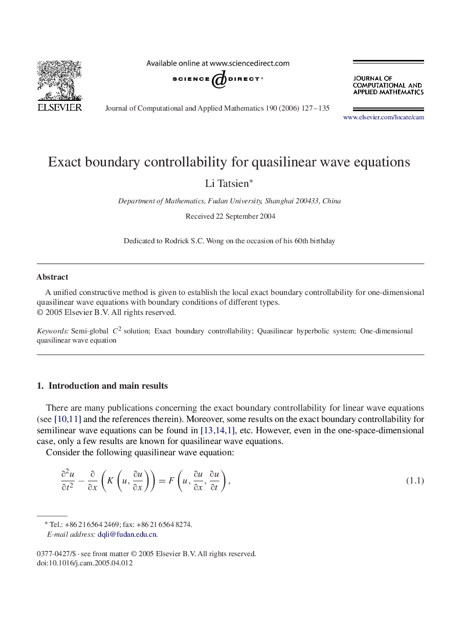 Exact boundary controllability for quasilinear wave equations