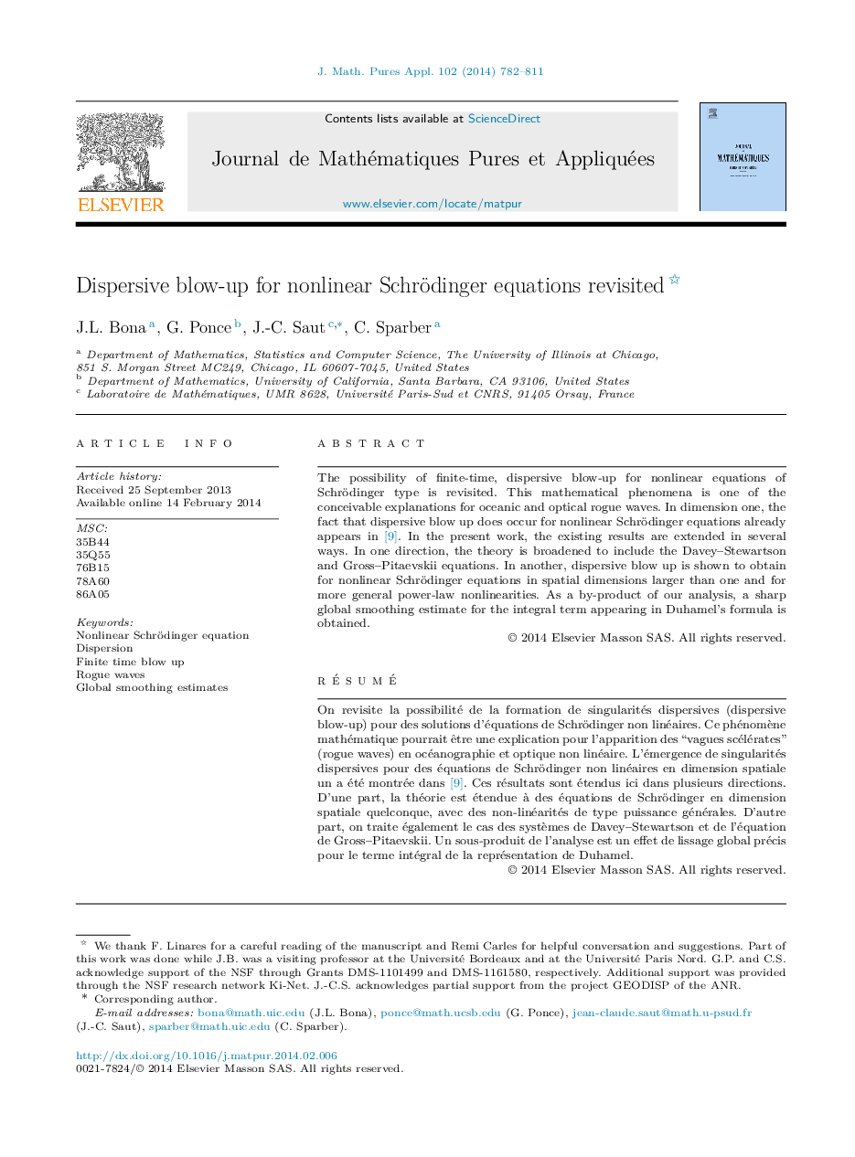 Dispersive blow-up for nonlinear Schrödinger equations revisited 