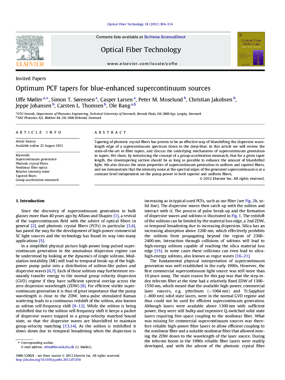 Optimum PCF tapers for blue-enhanced supercontinuum sources