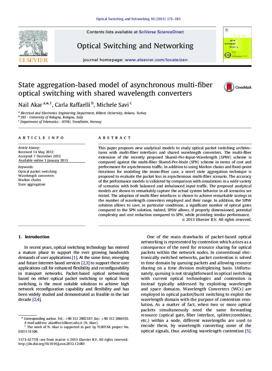 State aggregation-based model of asynchronous multi-fiber optical switching with shared wavelength converters