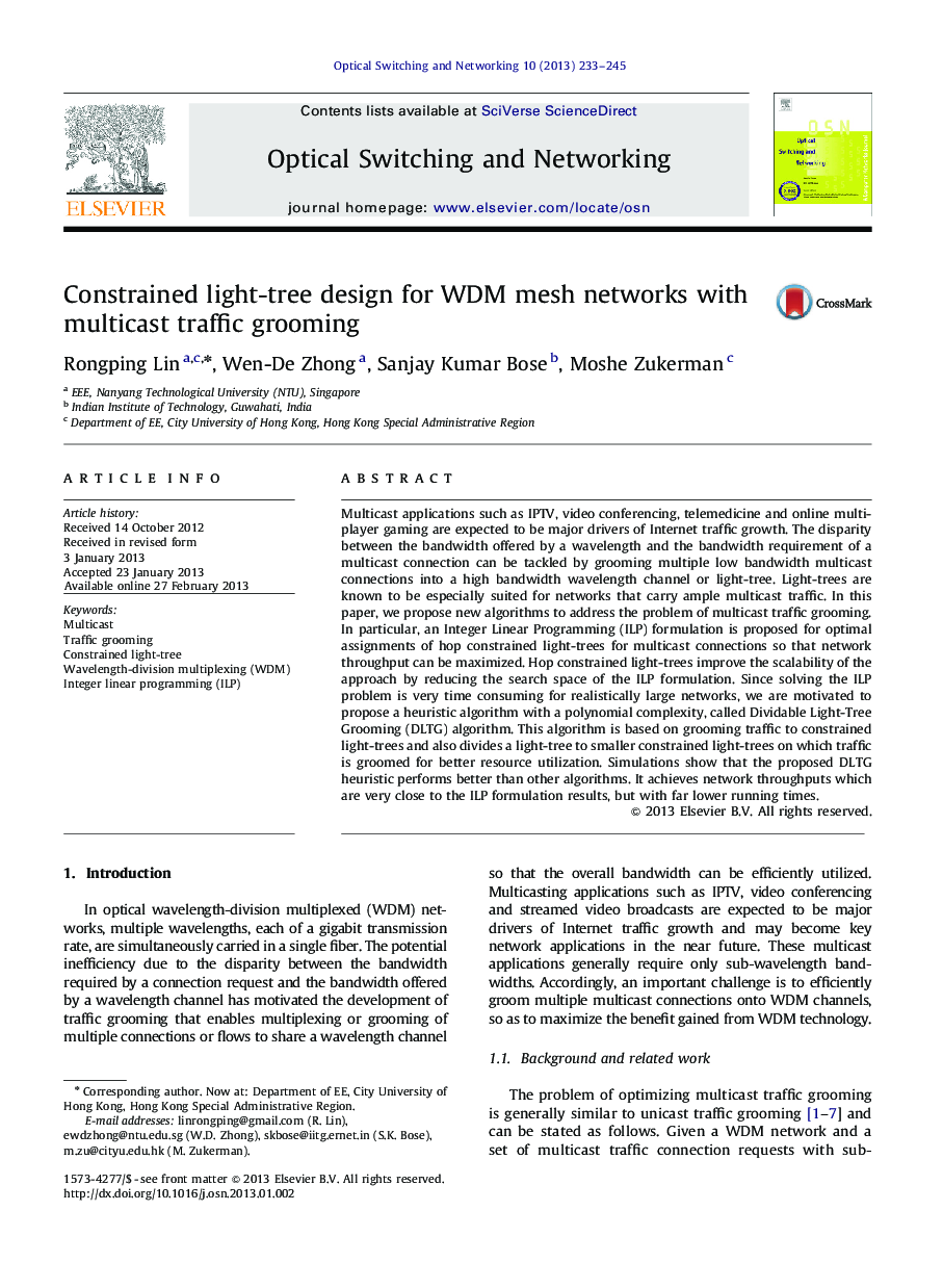 Constrained light-tree design for WDM mesh networks with multicast traffic grooming