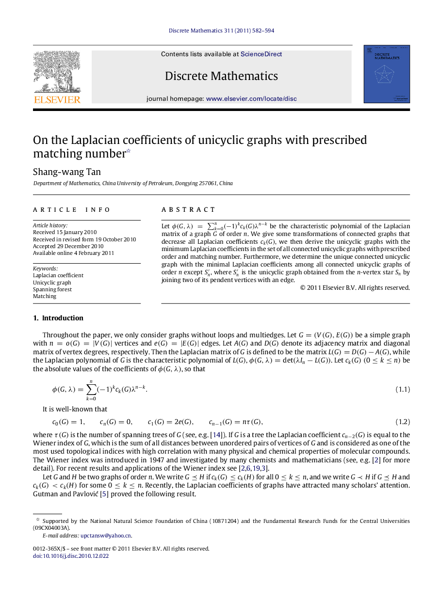 On the Laplacian coefficients of unicyclic graphs with prescribed matching number 