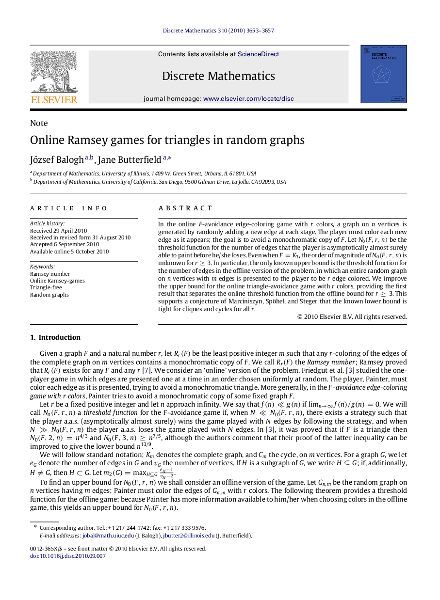 Online Ramsey games for triangles in random graphs