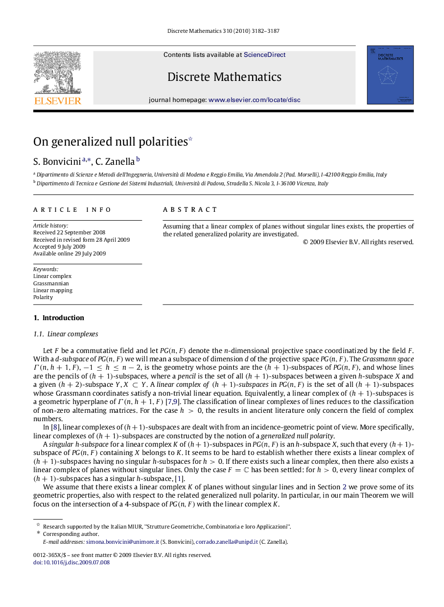 On generalized null polarities