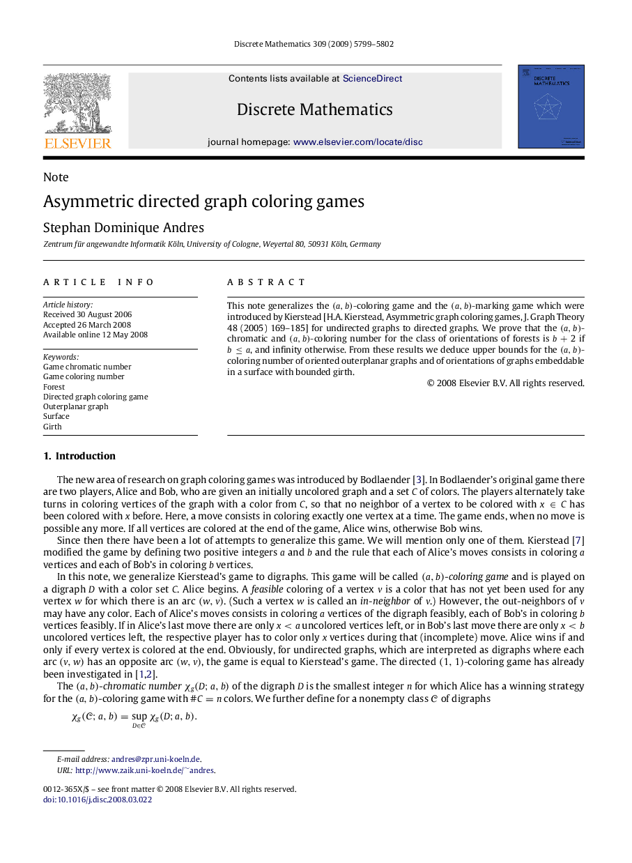 Asymmetric directed graph coloring games