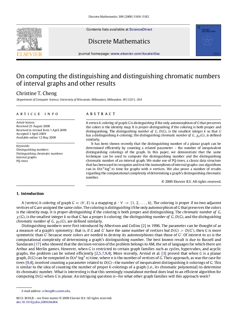 On computing the distinguishing and distinguishing chromatic numbers of interval graphs and other results