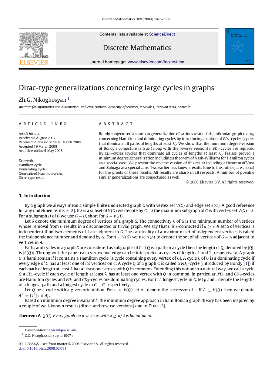 Dirac-type generalizations concerning large cycles in graphs