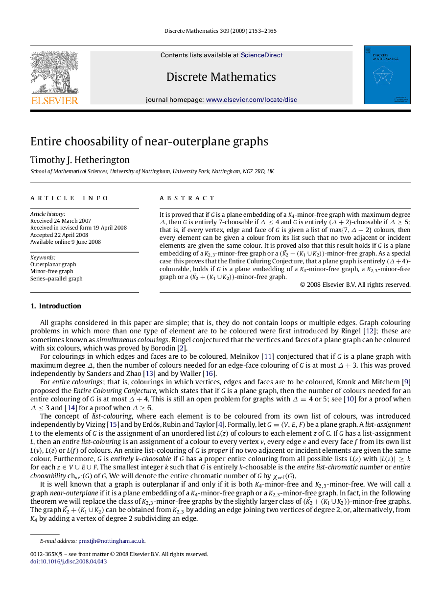 Entire choosability of near-outerplane graphs