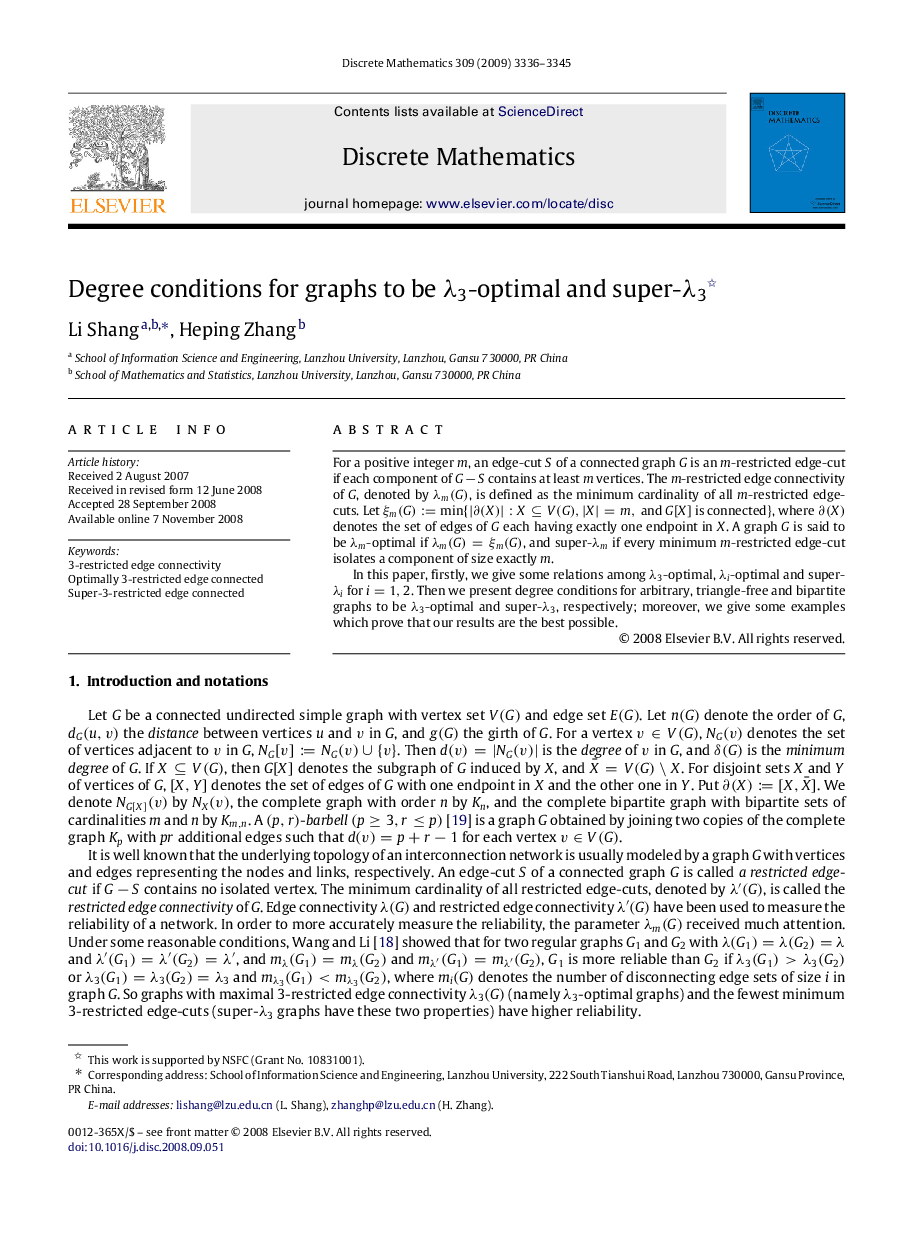 Degree conditions for graphs to be λ3λ3-optimal and super-λ3λ3 