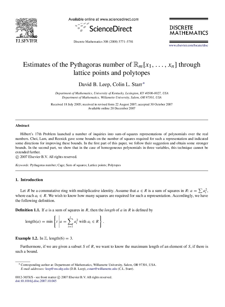 Estimates of the Pythagoras number of Rm[x1,…,xn]Rm[x1,…,xn] through lattice points and polytopes