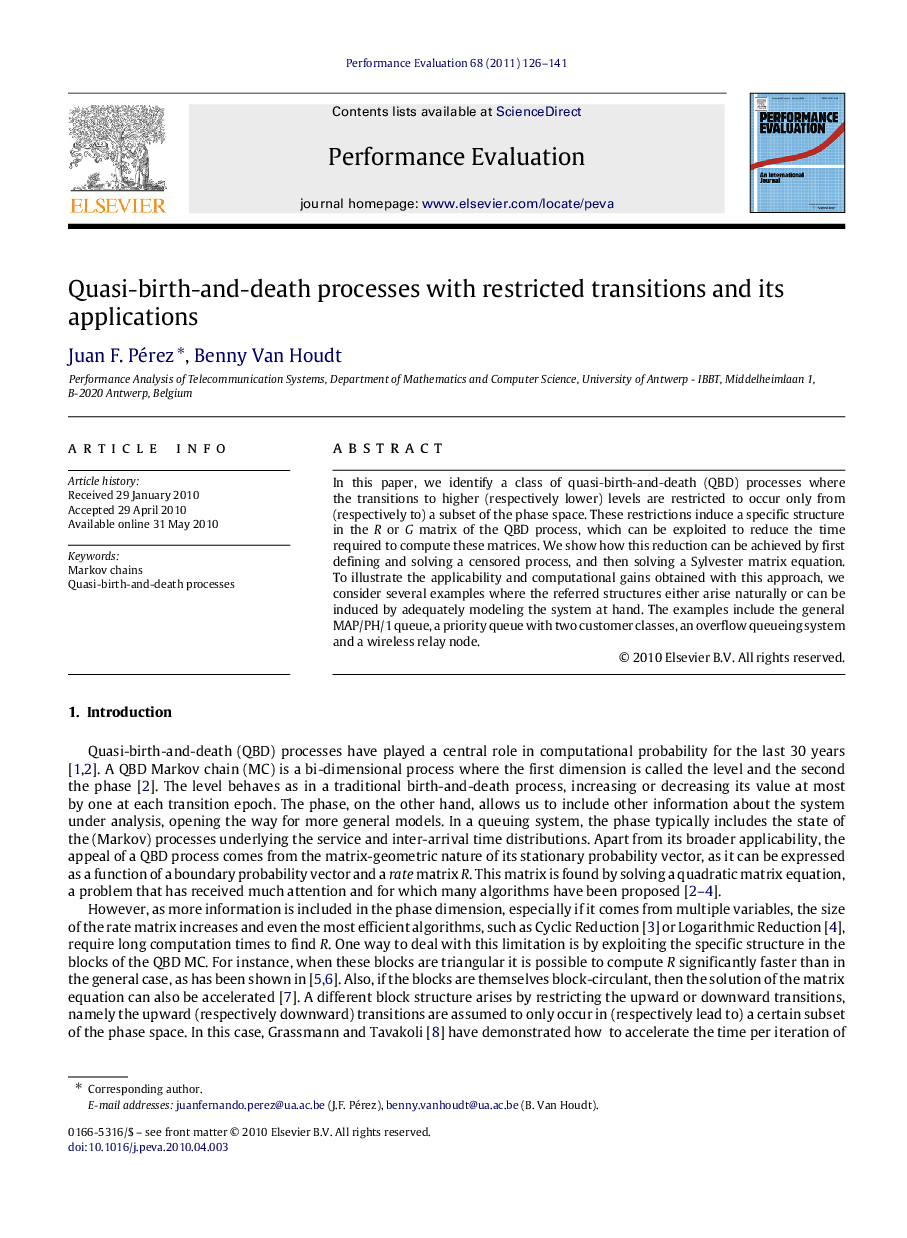 Quasi-birth-and-death processes with restricted transitions and its applications