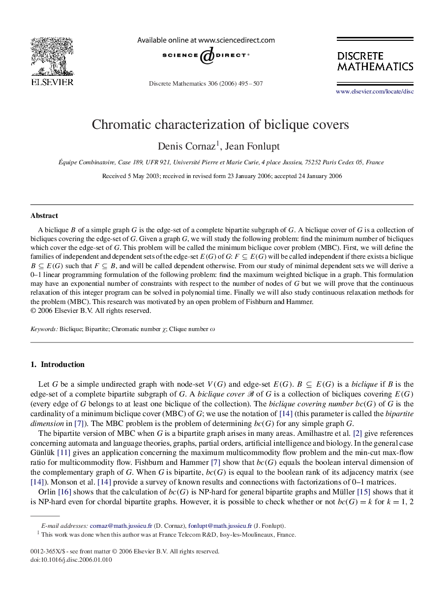 Chromatic characterization of biclique covers