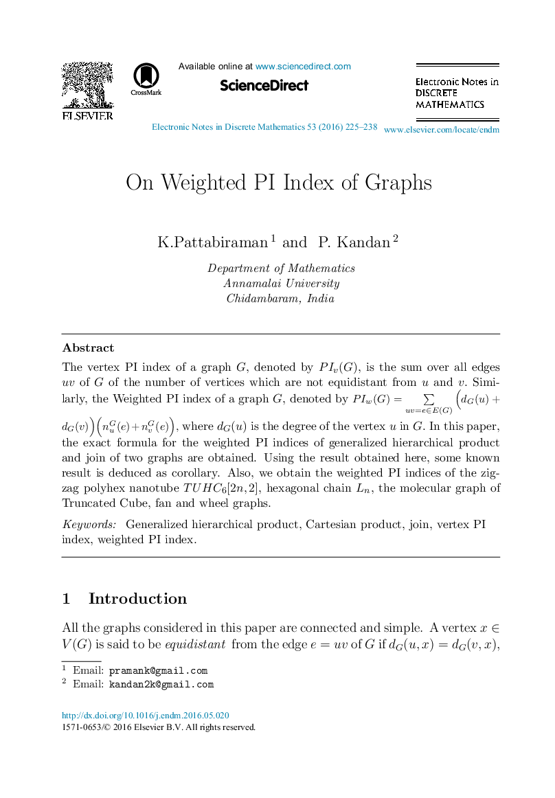 On Weighted PI Index of Graphs