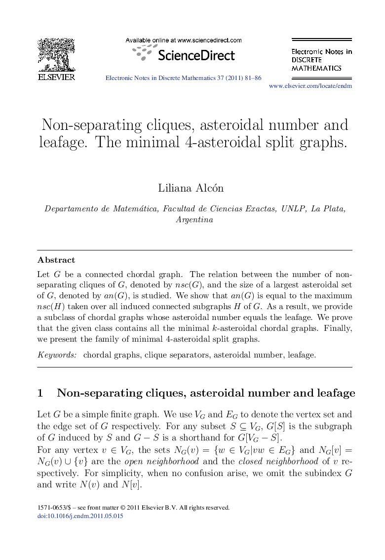 Non-separating cliques, asteroidal number and leafage. The minimal 4-asteroidal split graphs