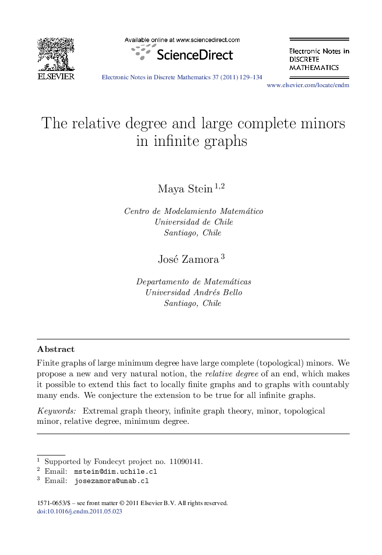 The relative degree and large complete minors in infinite graphs