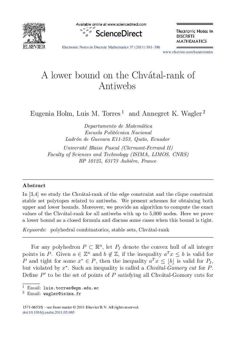 A lower bound on the Chvátal-rank of Antiwebs