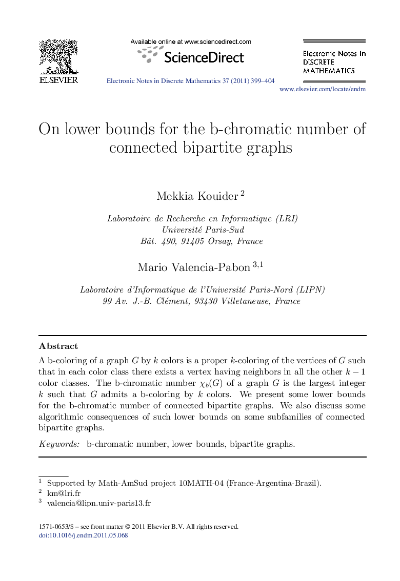 On lower bounds for the b-chromatic number of connected bipartite graphs