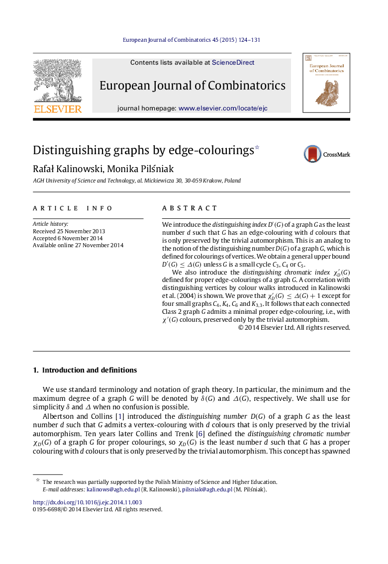 Distinguishing graphs by edge-colourings