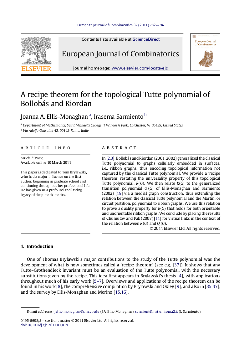 A recipe theorem for the topological Tutte polynomial of Bollobás and Riordan