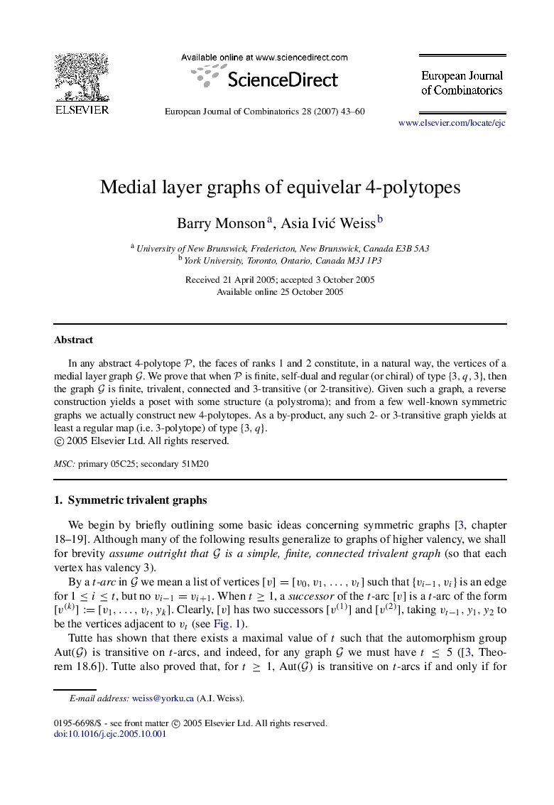 Medial layer graphs of equivelar 4-polytopes