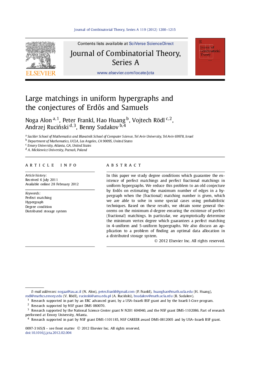 Large matchings in uniform hypergraphs and the conjectures of Erdős and Samuels