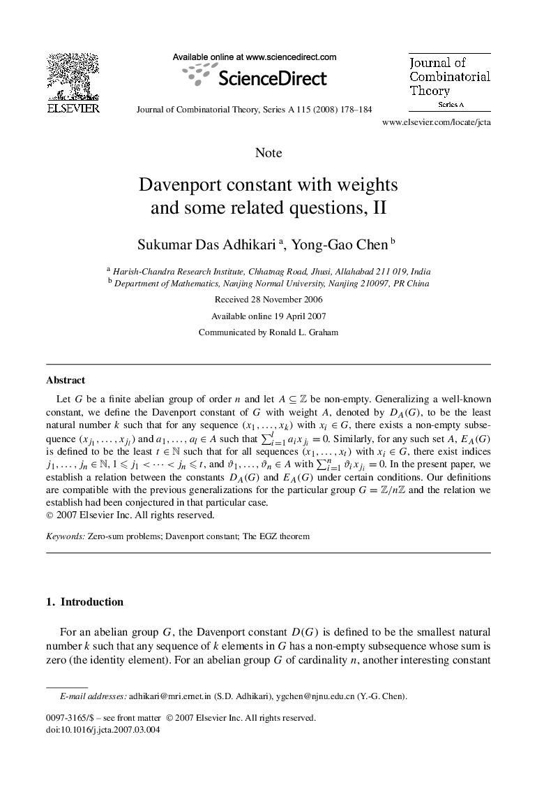 Davenport constant with weights and some related questions, II