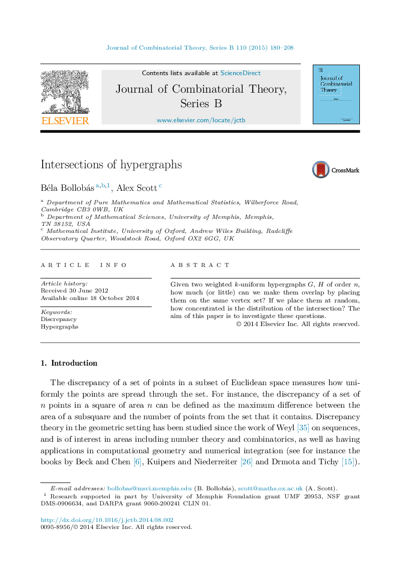 Intersections of hypergraphs