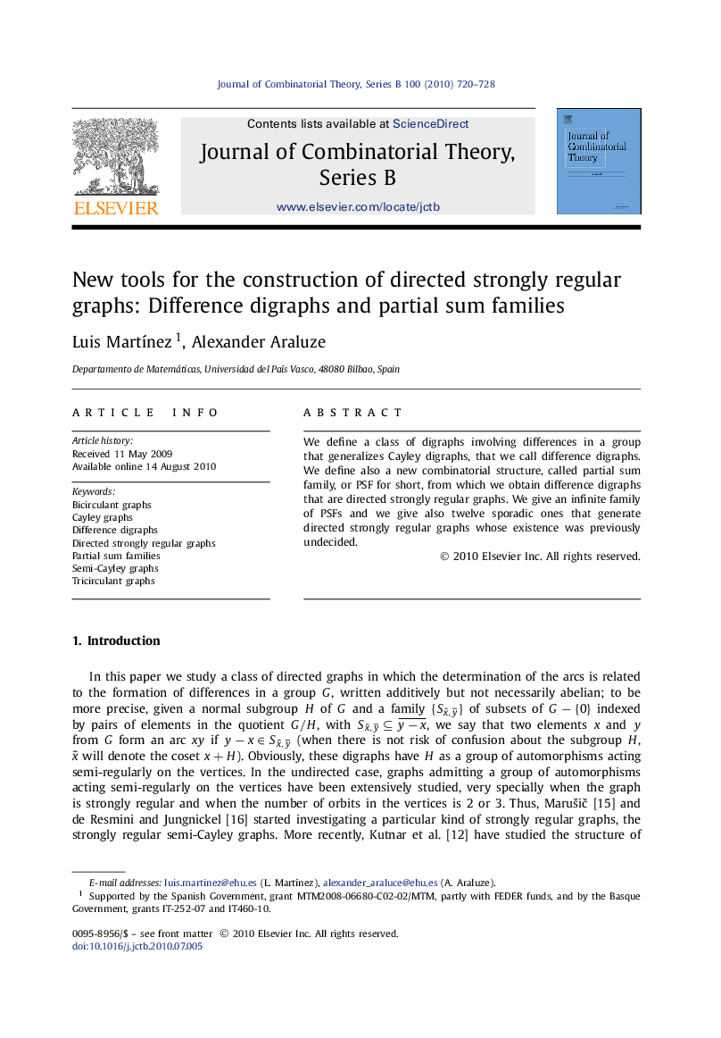 New tools for the construction of directed strongly regular graphs: Difference digraphs and partial sum families
