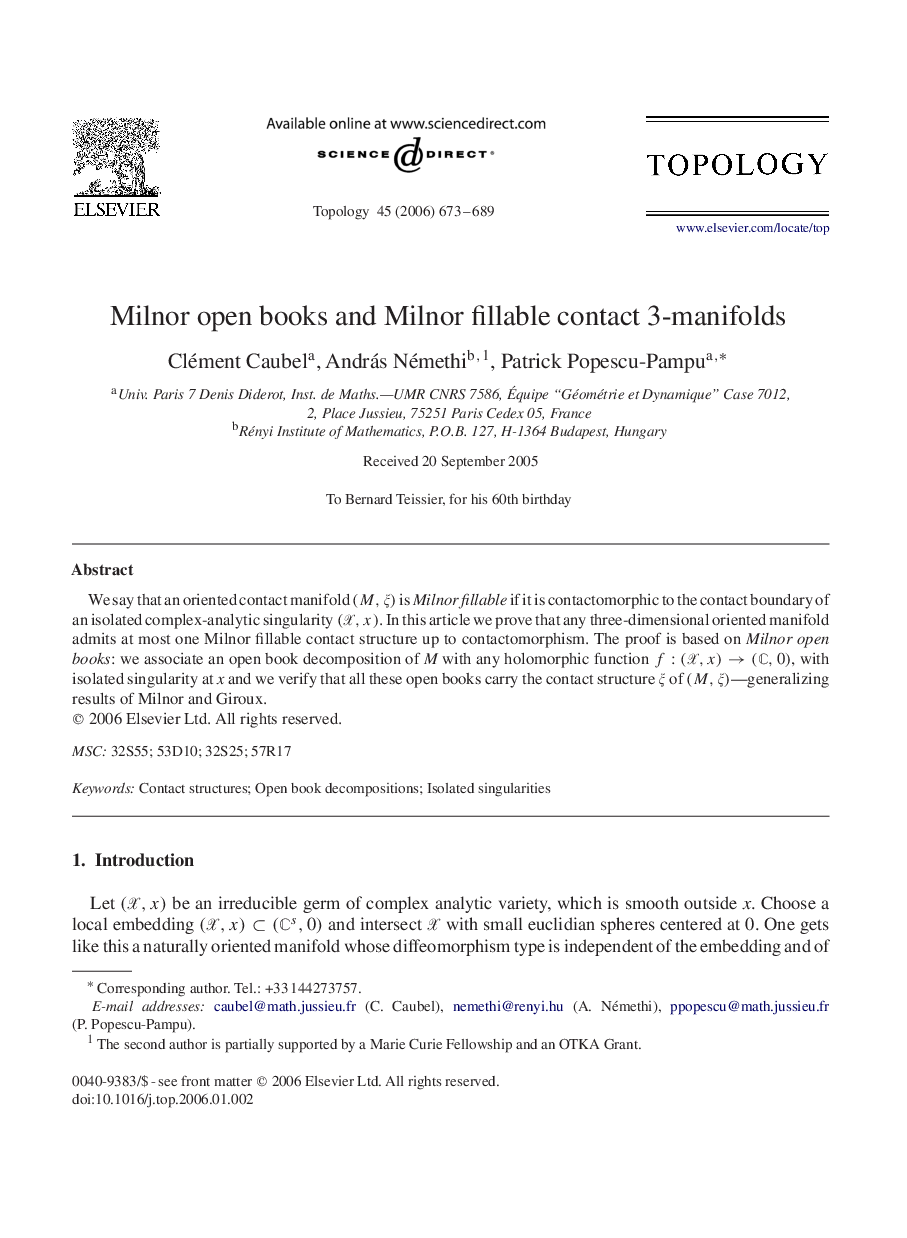 Milnor open books and Milnor fillable contact 3-manifolds