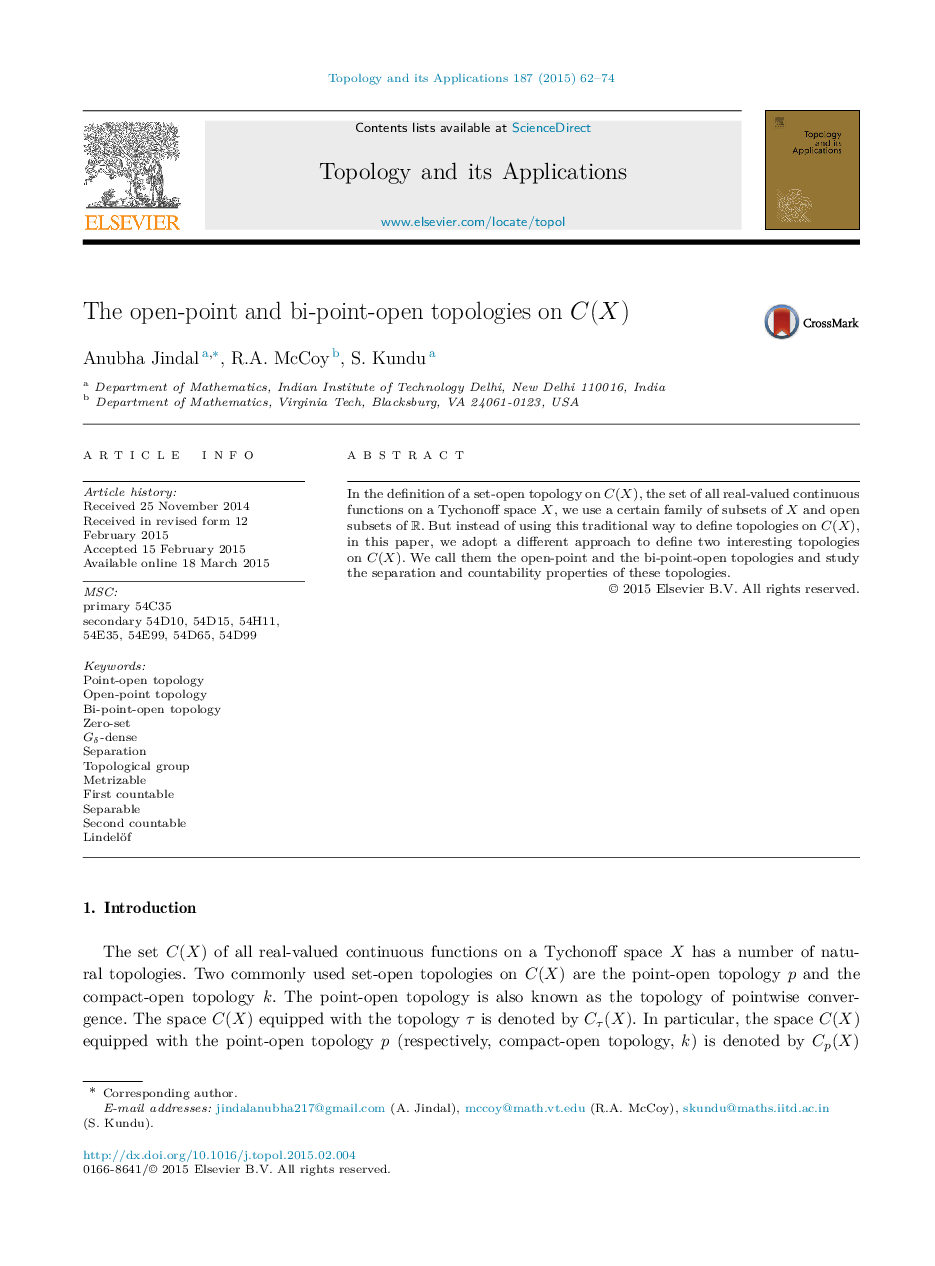 The open-point and bi-point-open topologies on C(X)C(X)