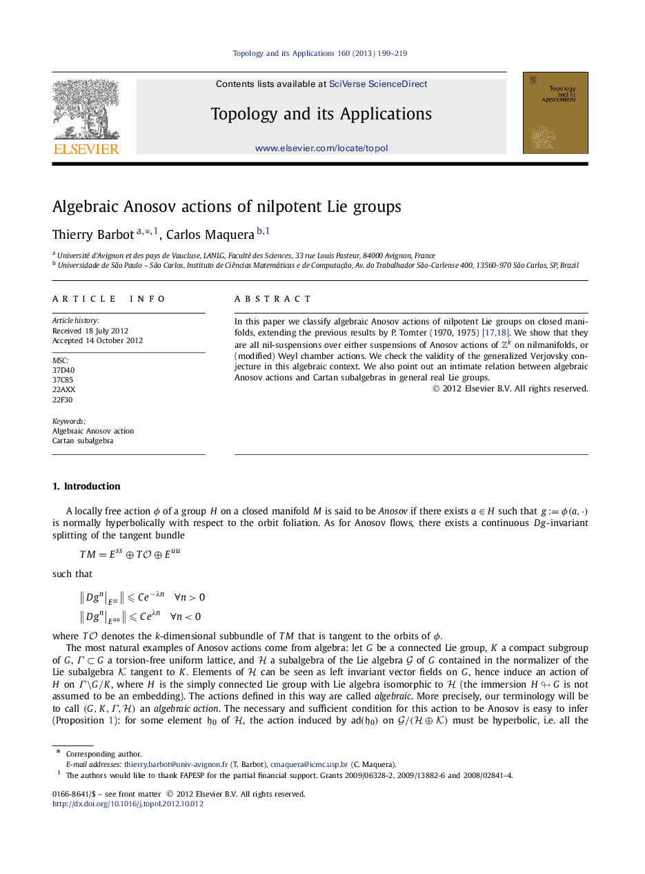 Algebraic Anosov actions of nilpotent Lie groups