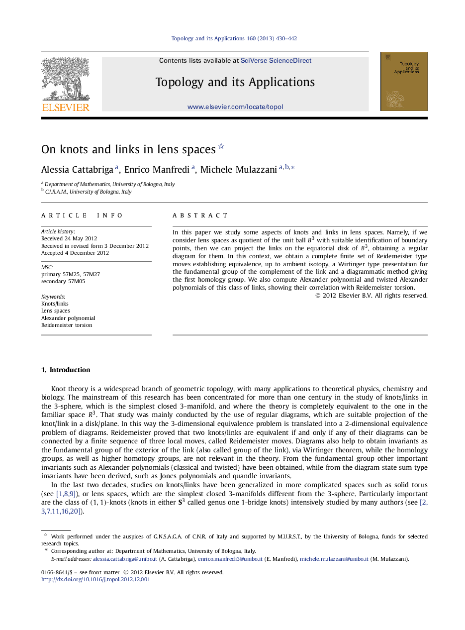 On knots and links in lens spaces 