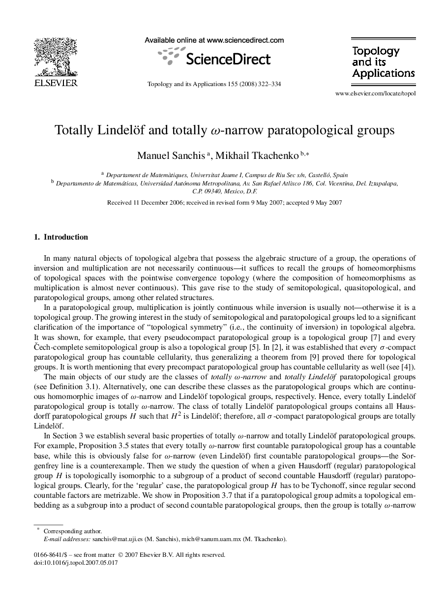 Totally Lindelöf and totally Ï-narrow paratopological groups