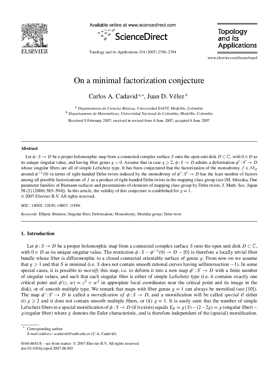 On a minimal factorization conjecture