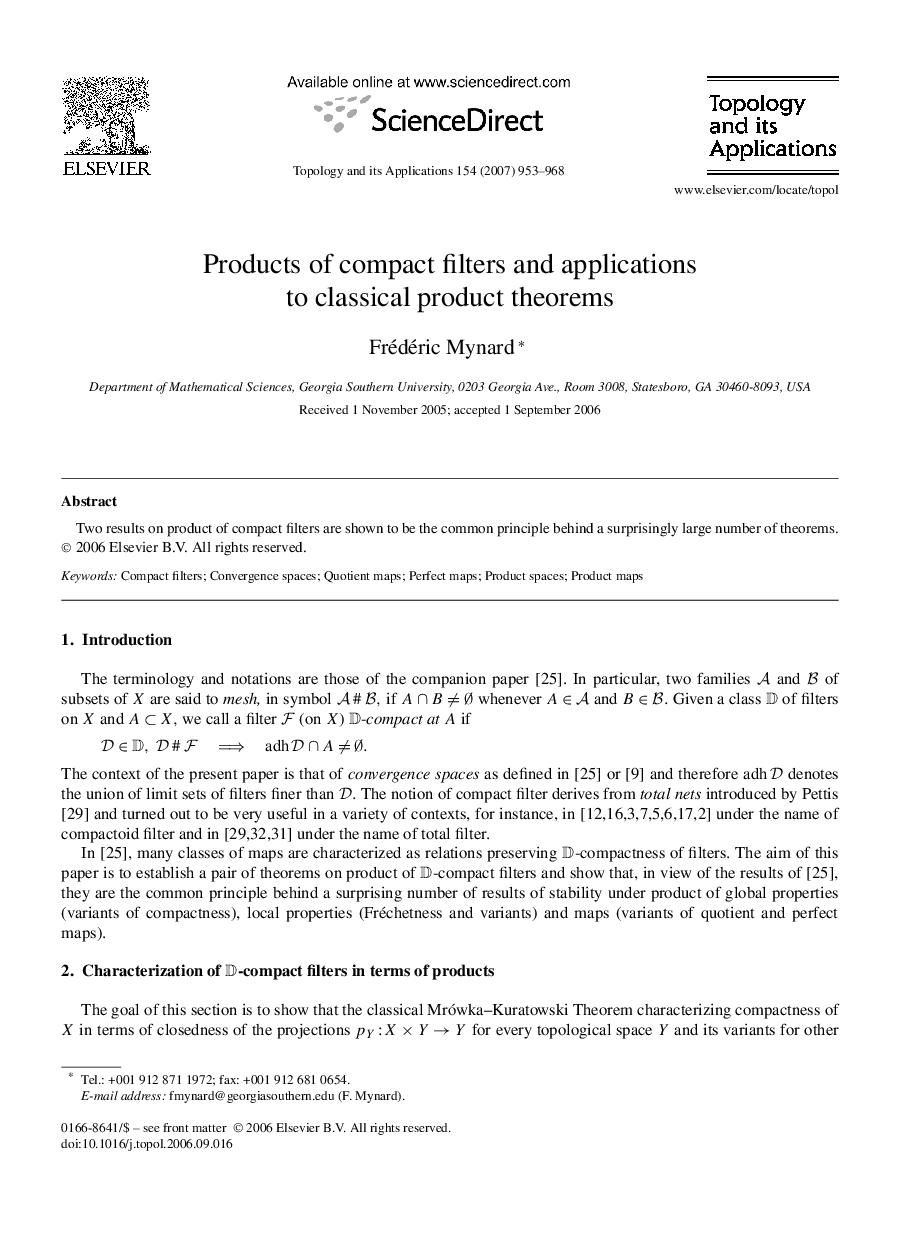 Products of compact filters and applications to classical product theorems