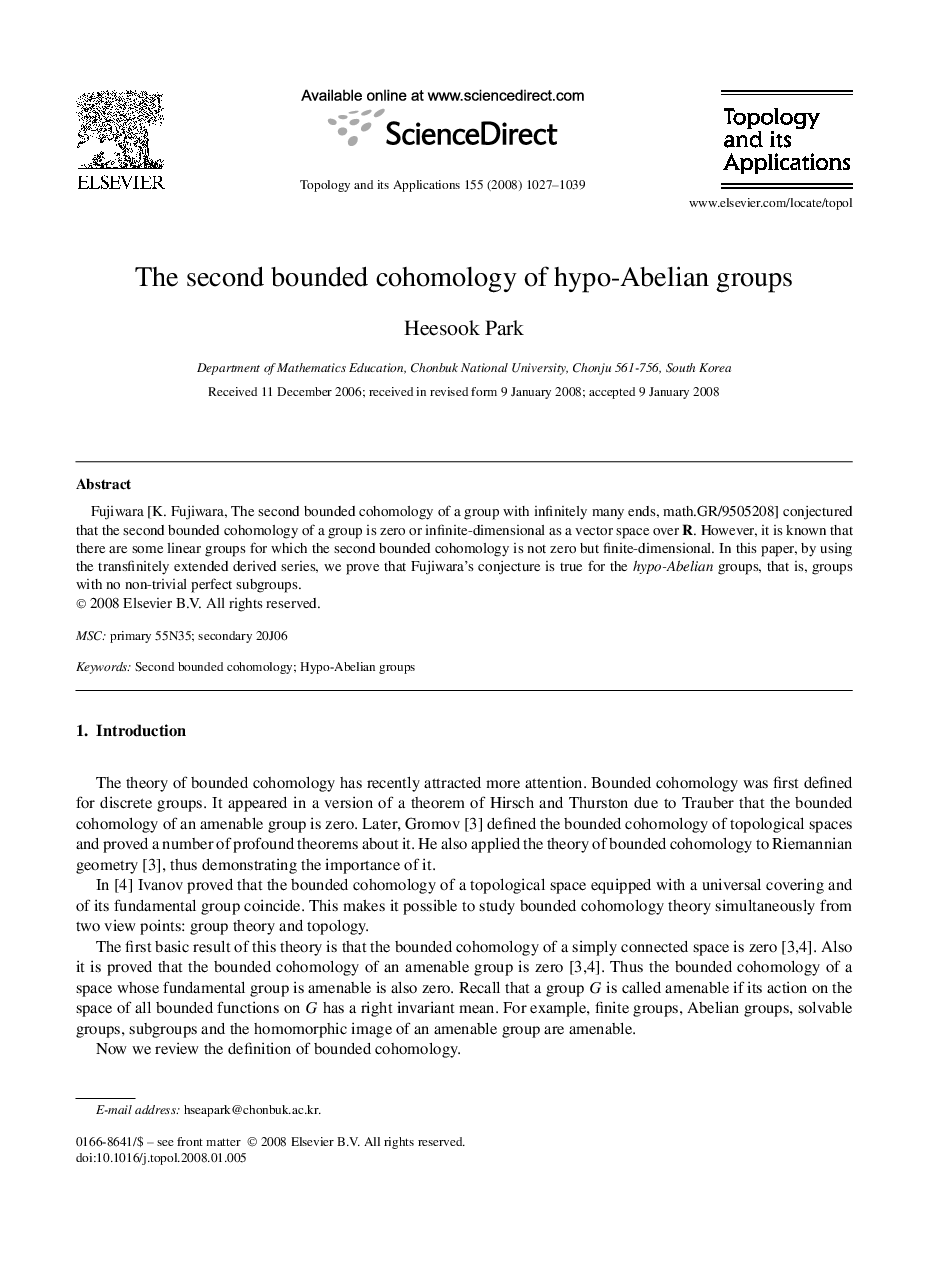 The second bounded cohomology of hypo-Abelian groups