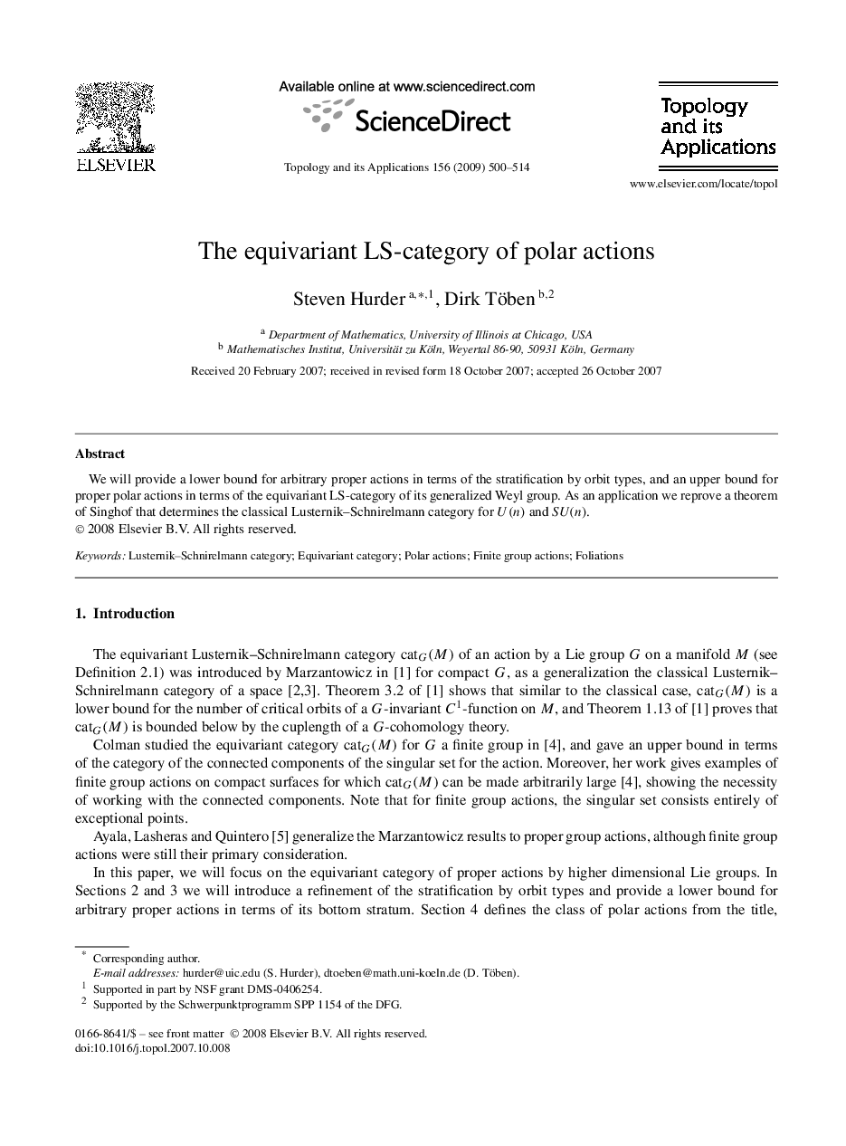 The equivariant LS-category of polar actions