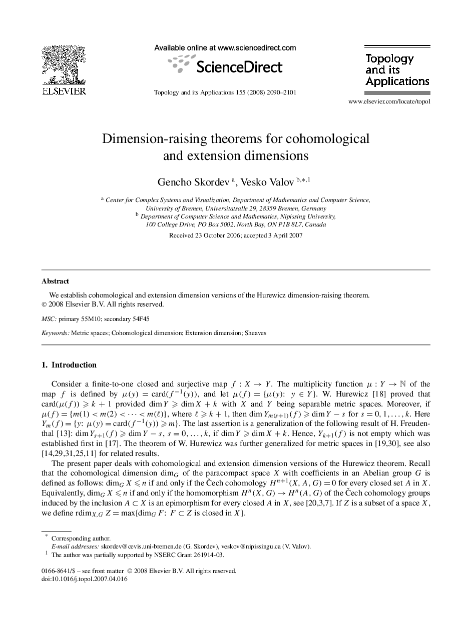 Dimension-raising theorems for cohomological and extension dimensions