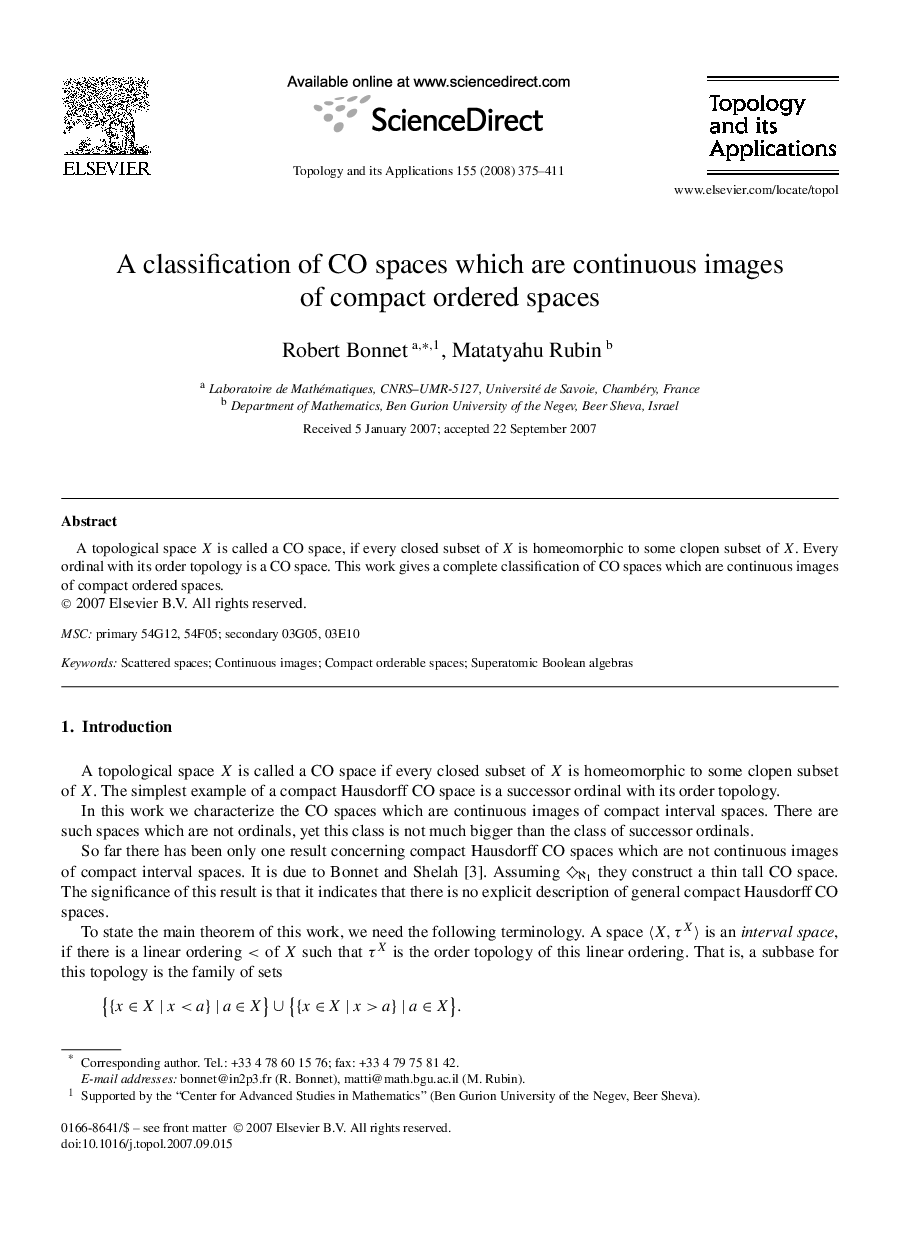 A classification of CO spaces which are continuous images of compact ordered spaces