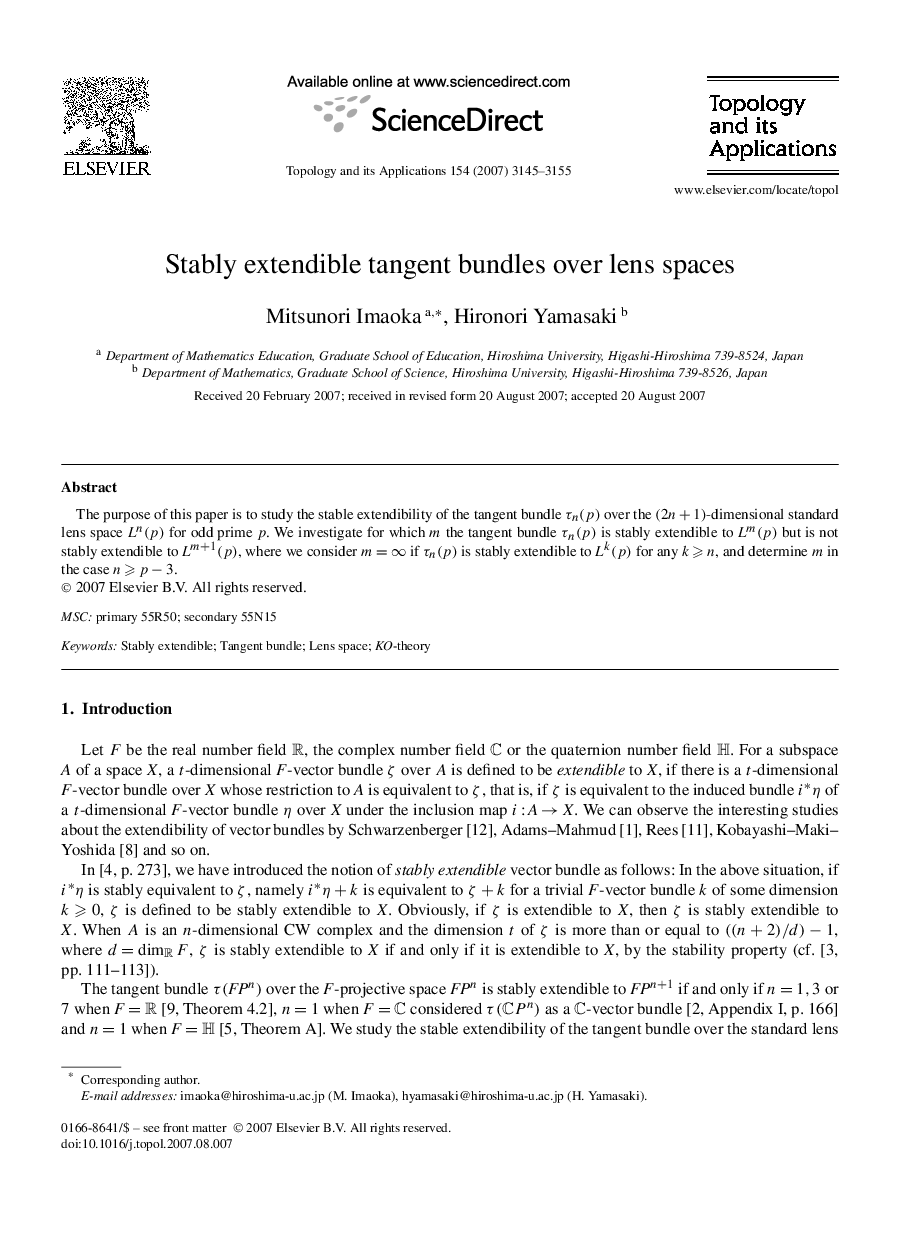 Stably extendible tangent bundles over lens spaces