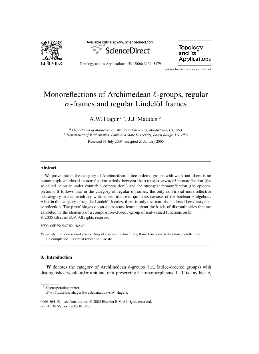 Monoreflections of Archimedean ℓ-groups, regular σ-frames and regular Lindelöf frames