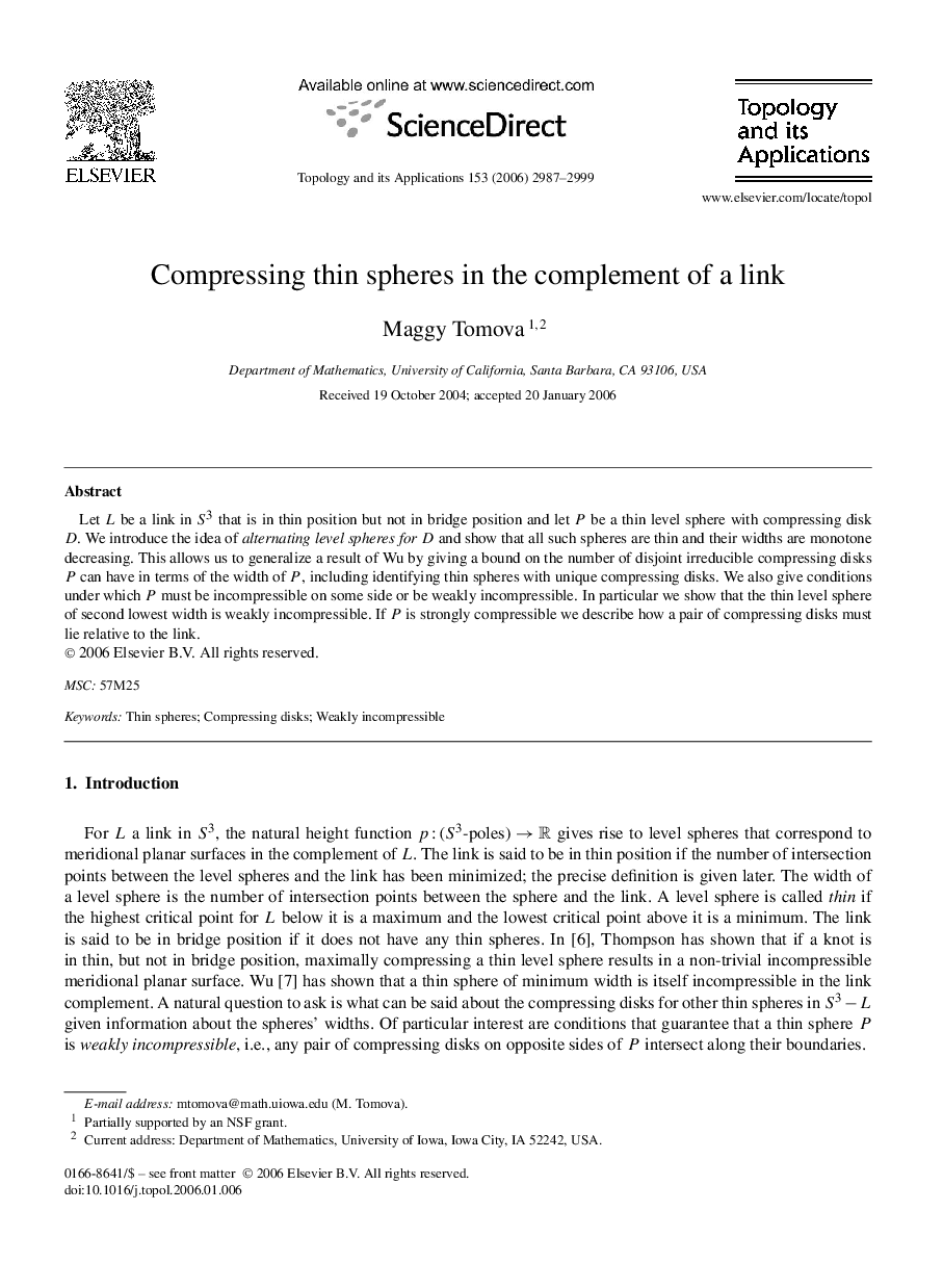 Compressing thin spheres in the complement of a link