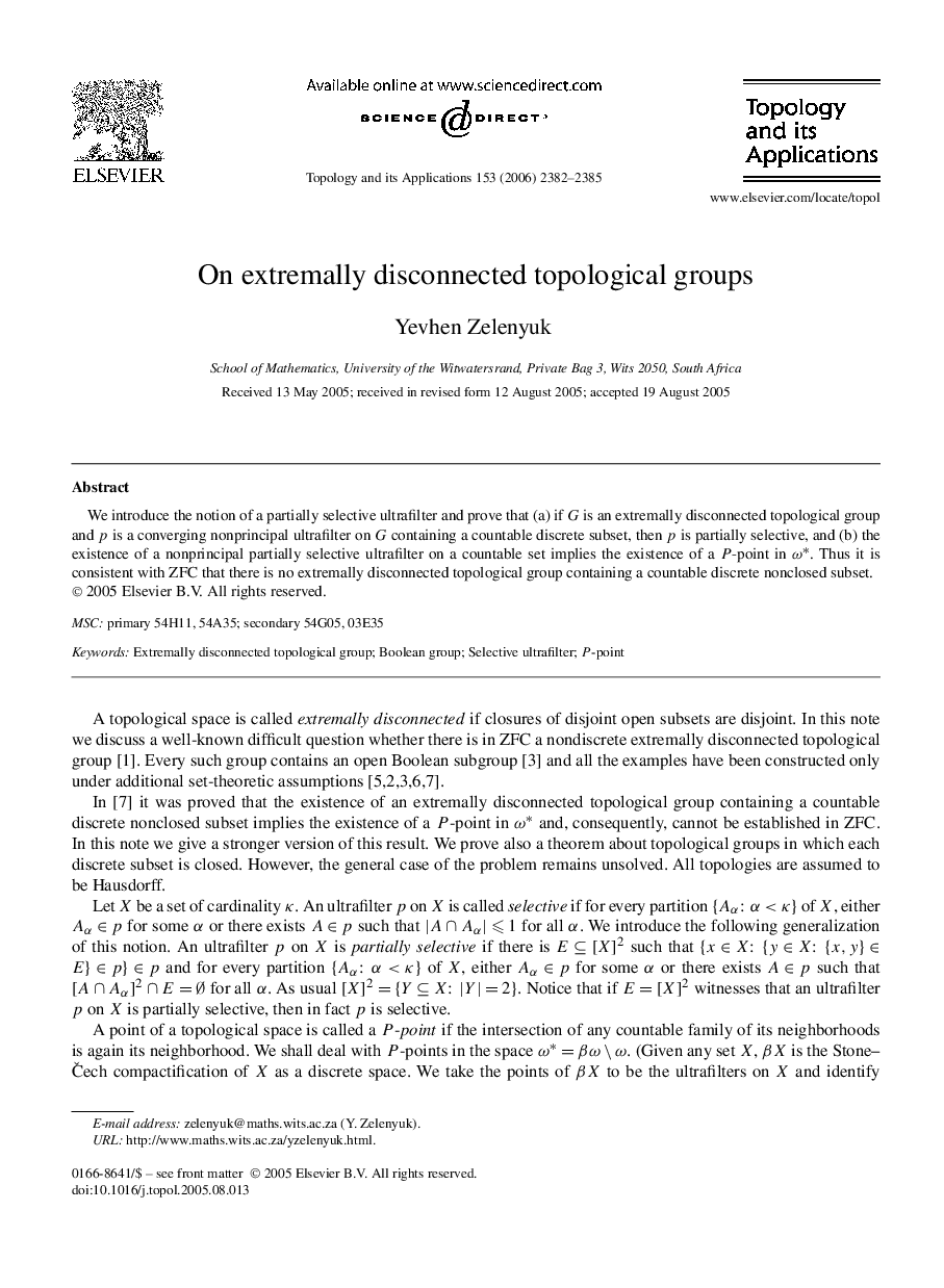 On extremally disconnected topological groups