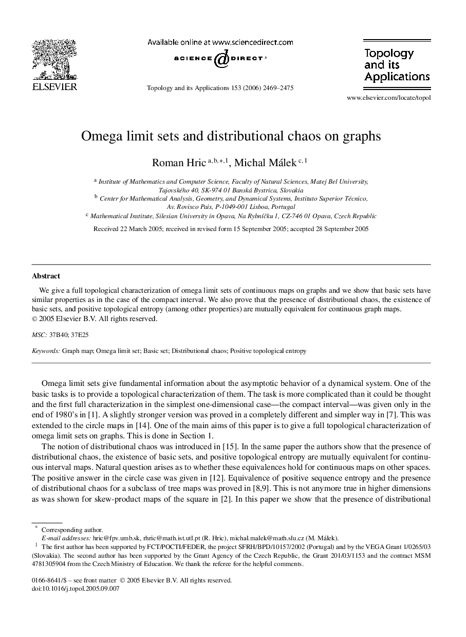 Omega limit sets and distributional chaos on graphs